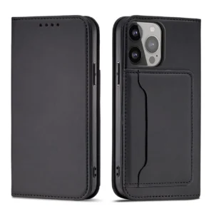 Magnet Card Case Case for Samsung Galaxy S22 Ultra Pouch Wallet Card Holder Black