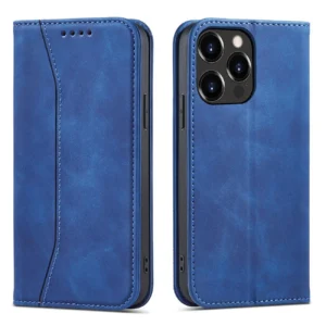 Magnet Fancy Case case for iPhone 14 flip cover wallet stand blue