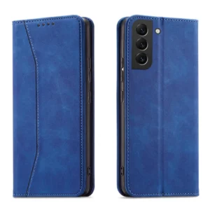 Magnet Fancy Case for Samsung Galaxy S23 flip cover wallet stand blue