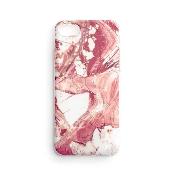 Marble TPU case cover for iPhone 12 Pro Max pink