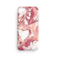 Marble TPU case cover for iPhone 13 Pro Max pink