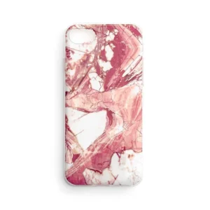 Marble TPU case cover for iPhone 13 Pro pink