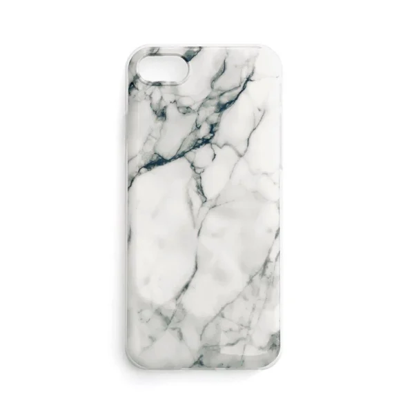 Marble TPU case cover for iPhone 13 Pro white