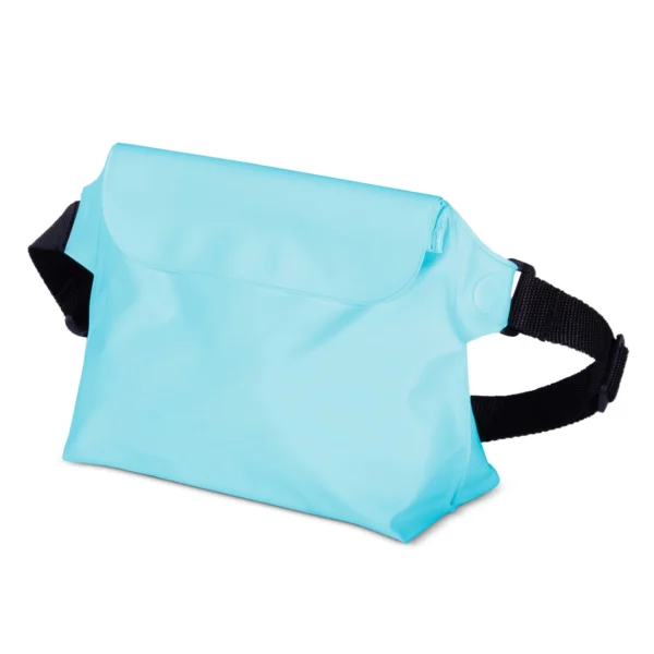 PVC waterproof pouch / waist bag – light blue