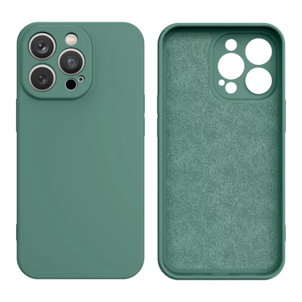 Silicone case iPhone 14 Plus silicone case green