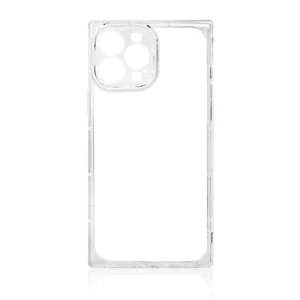 Square Clear Case case for iPhone 13 Pro transparent gel cover