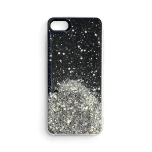 Star Glitter Shining Cover for iPhone 12 mini black