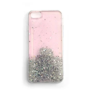 Star Glitter Shining Cover for iPhone 12 mini pink