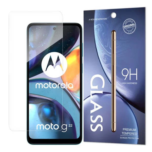 Tempered Glass 9H screen protector for Motorola Moto G22 (packaging – envelope)