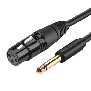 Ugreen audio cable Microphone cable to Mic XLR (female) – 6.35 mm jack (male) 5 m (AV131)