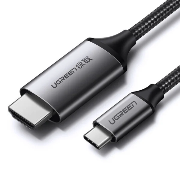 Ugreen cable HDMI cable – USB Type C 4K 60 Hz 1.5 m black-gray (MM142 50570)