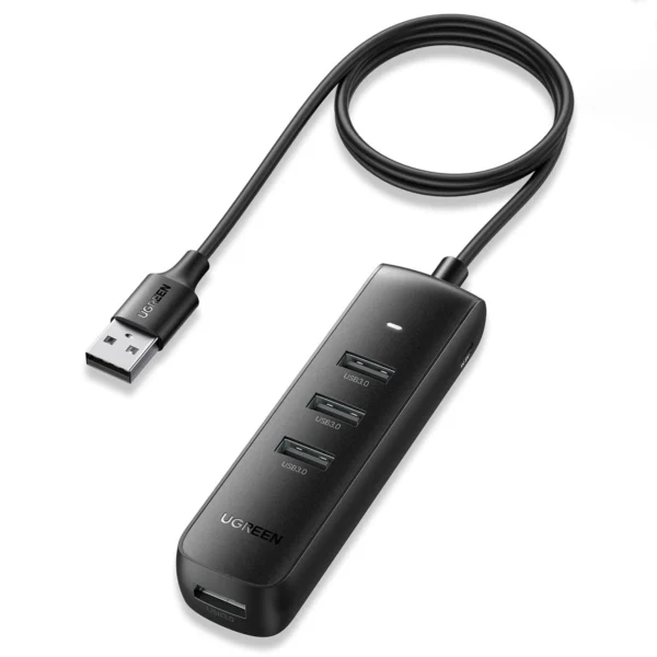 Ugreen HUB USB Type A splitter – 4x USB 3.2 Gen 1 black (CM416 80657)