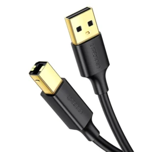 Ugreen USB Type B printer cable (male) – USB 2.0 (male) 480 Mbps 1.5 m black (US135 10350)