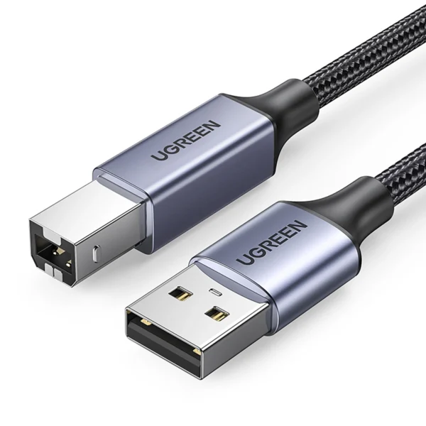 Ugreen USB Type B printer cable (male) – USB 2.0 (male) 480 Mbps 5 m black (US369 90560)