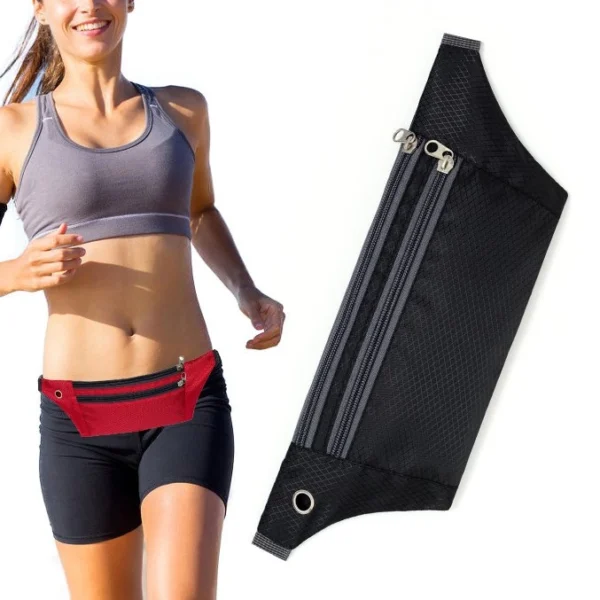 Ultimate Running Belt with headphone outlet black