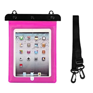 Waterproof PVC tablet case – pink