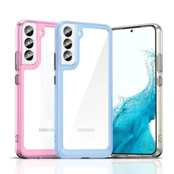 Outer Space Case for Samsung Galaxy S23+ cover with a flexible transparent frame