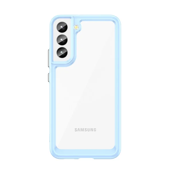 Outer Space Case for Samsung Galaxy S23+ cover with a flexible frame blue