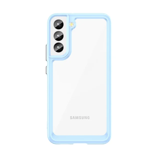 Outer Space Case for Samsung Galaxy S23 cover with a flexible frame blue