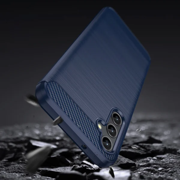 Carbon Case for Samsung Galaxy A14 5G flexible silicone carbon cover blue