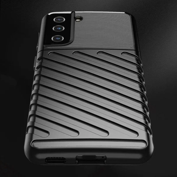 Thunder Case case for Samsung Galaxy S23+ silicone armor case black