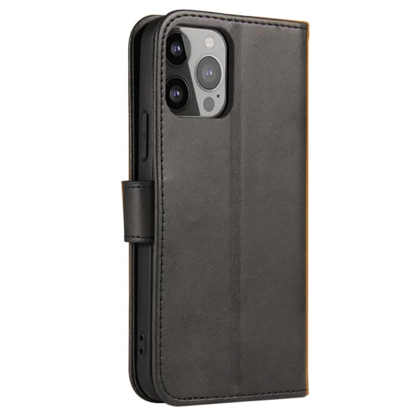 Magnet Case for Mate 50 Pro cover with flip wallet stand black