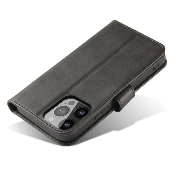 Magnet Case for Mate 50 Pro cover with flip wallet stand black