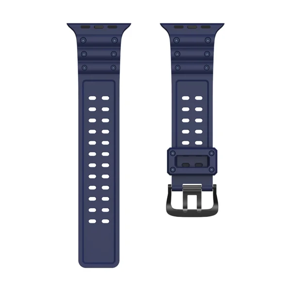 Strap Triple Protection Apple Watch SE strap, 9, 8, 7, 6, 5, 4, 3, 2, 1 (41, 40, 38 mm) band bracelet navy blue