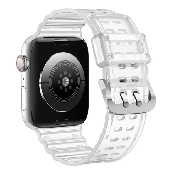 Strap Triple Protection Apple Watch SE Band, 9, 8, 7, 6, 5, 4, 3, 2, 1 (41, 40, 38 mm) Band Bracelet Transparent