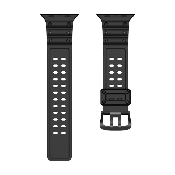 Strap Triple Protection Apple Watch Ultra, SE, 9 ,8, 7, 6, 5, 4, 3, 2, 1 (49, 45, 44, 42 mm) band bracelet black