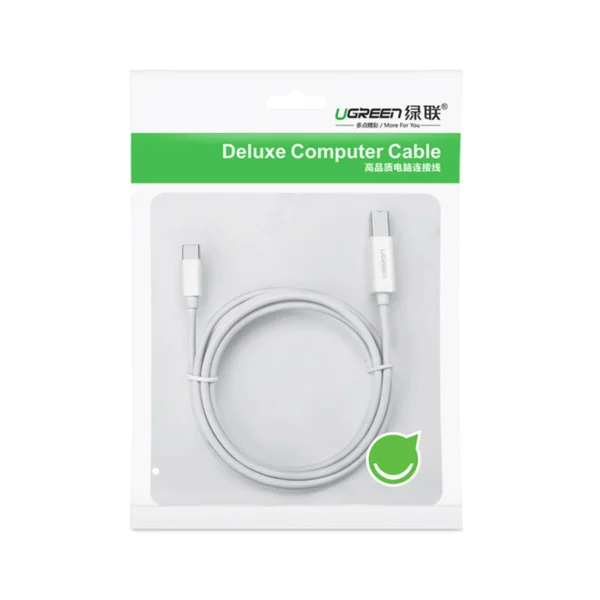 Ugreen printer cable USB-C - USB-B 480Mb/s 1m white (US241)