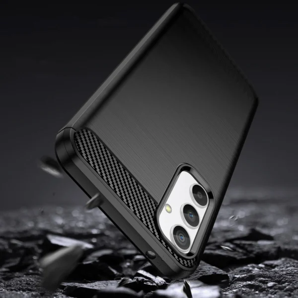 Carbon Case case for Realme 10 Pro flexible silicone carbon cover black