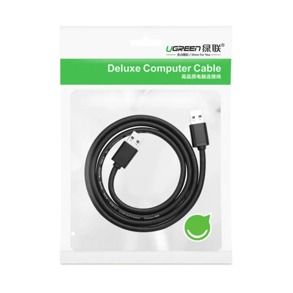 Ugreen USB cable - USB 2.0 480Mbps 1.5m black (US102)