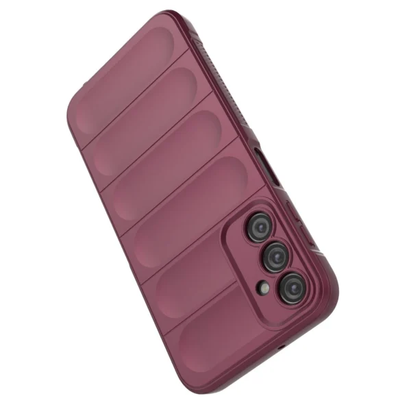 Magic Shield Case for Samsung Galaxy A24 4G flexible armored cover burgundy