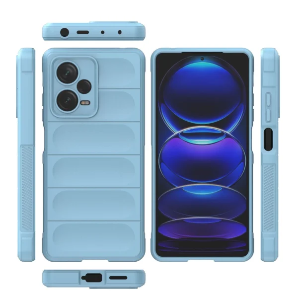 Magic Shield Case for Xiaomi Redmi Note 12 Pro+ flexible armored cover light blue