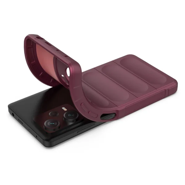 Magic Shield Case for Xiaomi Redmi Note 12 Pro+ flexible armored cover burgundy