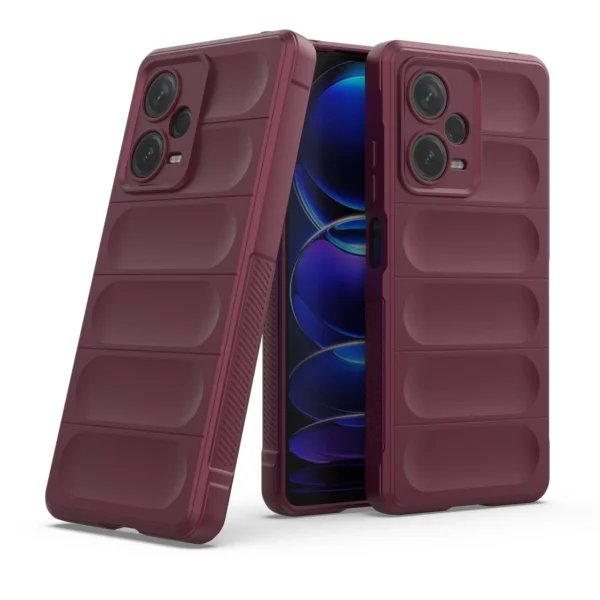 Magic Shield Case for Xiaomi Redmi Note 12 Pro+ flexible armored cover burgundy