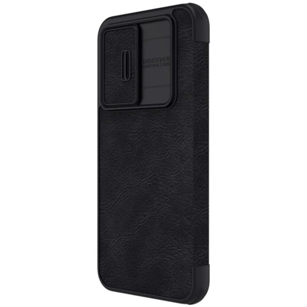 Nillkin Qin Leather Pro Case Case for Samsung Galaxy A54 5G Flip Cover Camera Protector Black