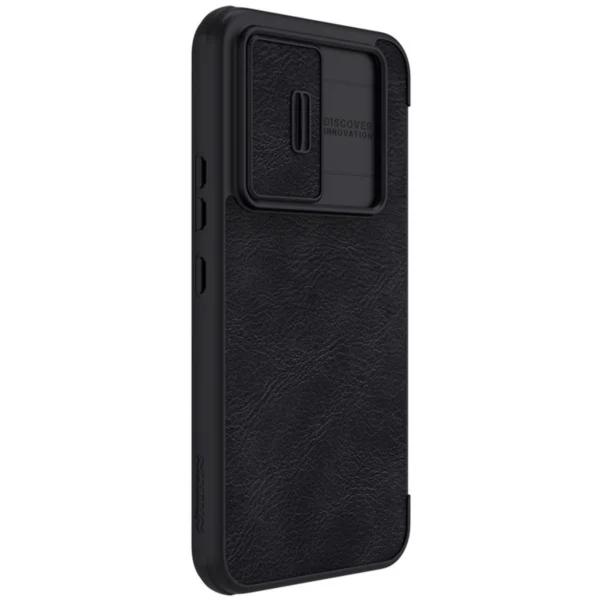 Nillkin Qin Leather Pro Case Case for Samsung Galaxy A54 5G Flip Cover Camera Protector Black