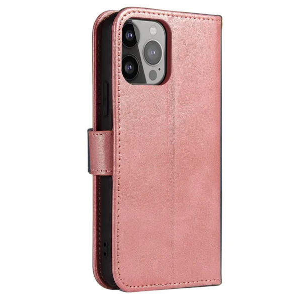 Wallet Case with Stand for iPhone 15 Pro Max Magnet Case - Pink