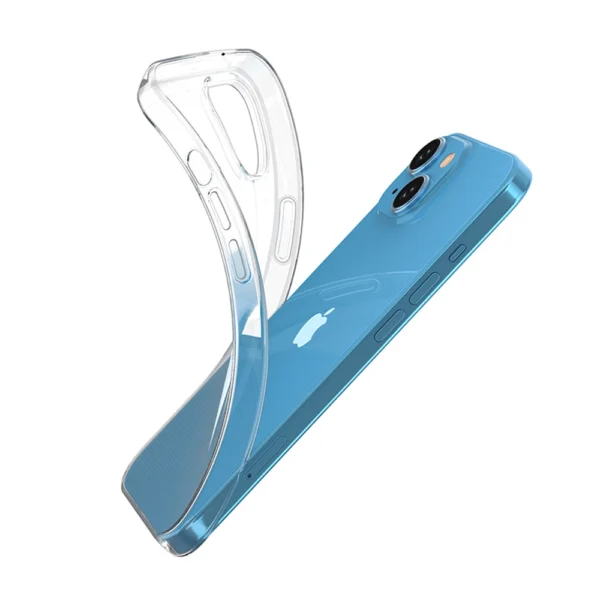 IPhone 15 case from the Ultra Clear series in transparent color