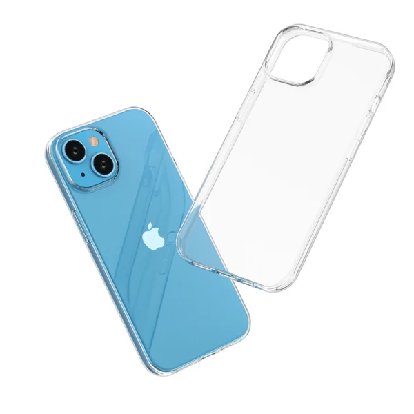 IPhone 15 case from the Ultra Clear series in transparent color