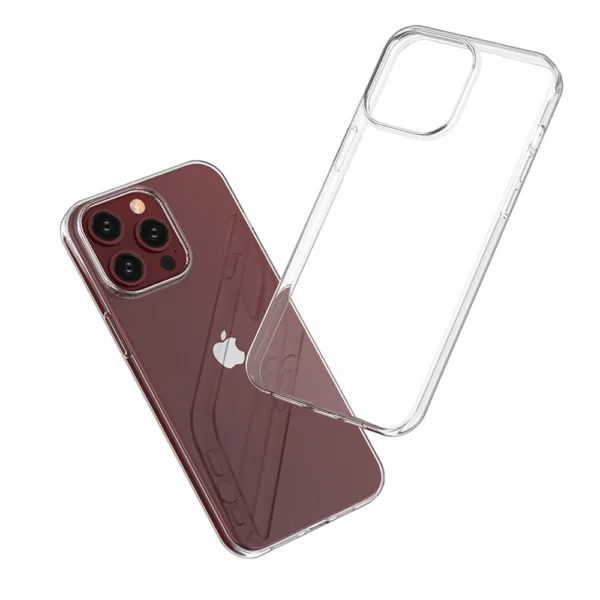 IPhone 15 Pro Max case from the Ultra Clear series in transparent color