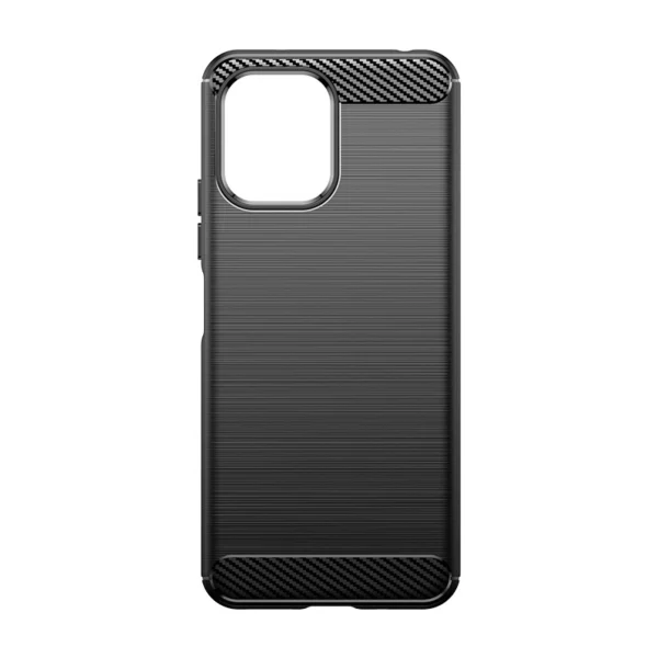 Flexible carbon pattern case for Xiaomi Redmi 12 Carbon Case - black