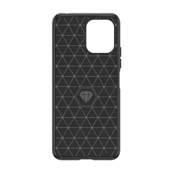 Flexible carbon pattern case for Xiaomi Redmi 12 Carbon Case - black