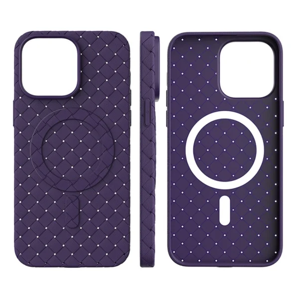 MagSafe Woven Case for iPhone 14 Pro - purple