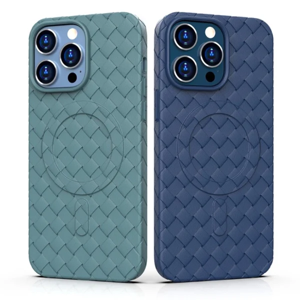 MagSafe Woven Case for iPhone 14 Pro Max - navy blue