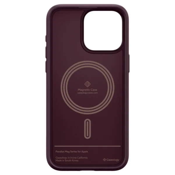 Caseology Parallax Mag case with MagSafe for iPhone 15 Pro Max - burgundy