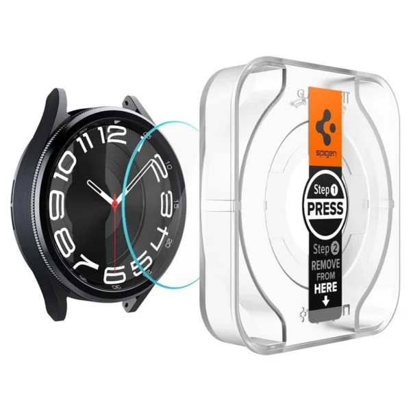 Spigen Glas.tR EZ Fit tempered glass for Samsung Galaxy Watch 6 Classic (43 mm) - 2 pcs.