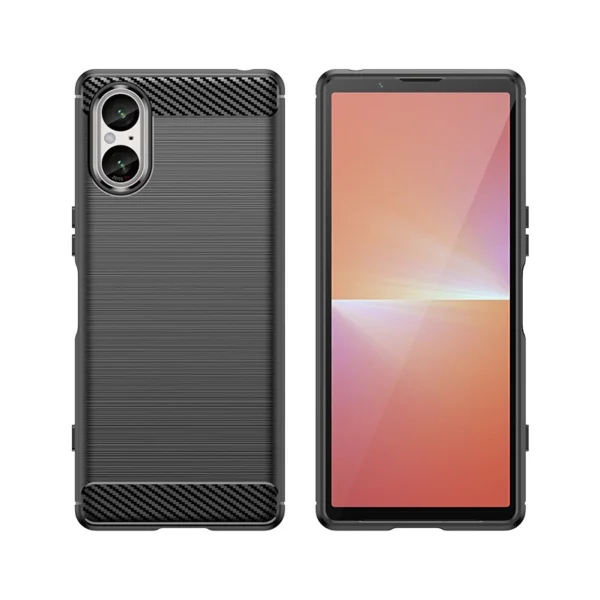 Carbon Case for Sony Xperia 5 V - black